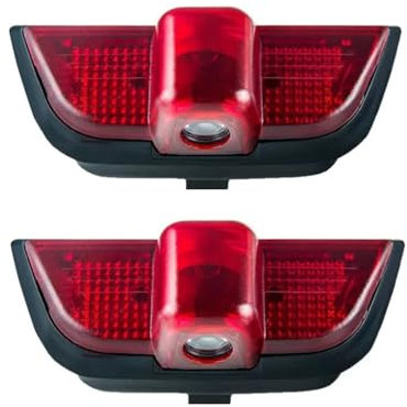 Car Door Welcome Light For C Class Light W204 C40 C63 C200 C220 C300 C450 LED Lamp Auto Accessories Decor Door Welcome Lights (Color : For Amg with Logo, Size : 2 Pieces)