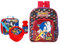 Sonic Rucksack und Sonic Lunchbox-Set für Kinder, Lunchbox-Set & Jungen Lunch-Tasche, Lunchboxen für Kinder und Kinder Rucksack Bundle