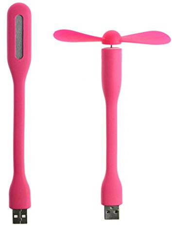 Flexible Portable Bendable USB Fan With LED Lamps Light Flexible Gadget For Phone Laptop Desktop Camping Fan And Light Dorm Room Fan And Light Portable Fan And Light USB Powered