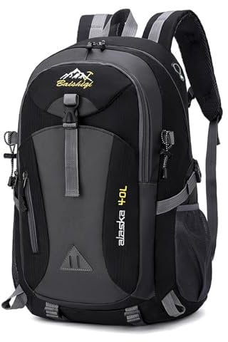 Wanderrucksack 40L Herren Damen Trekkingrucksack Wasserdichter Rucksack Leicht Groß Reiserucksack, Outdoorrucksack mit Reflexstreifen Für Wandern, Radfahren, Klettern, Bergsteigen und Reisen Sport