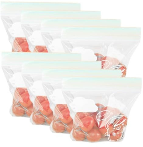 30 Stück Lebensmittel-Aufbewahrungsbeutel, Gefrierbeutel, versiegelte Lebensmittel-Aufbewahrungsbeutel, mit Reißverschluss, wiederverwendbare Sandwich-Beutel für Obst, kleine Sandwich-Beutel