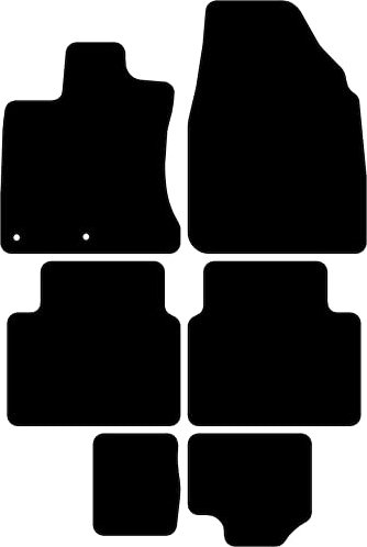 Kovvar Fußmatten passend für Nissan Qashqai J10 2007-2010 Passend zur Ausführung: J10 | Qashqai+2 | Qualität: Comfort