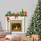 KAIRNE Weihnachts Decoration,Weihnachts Fenster Aufkleber,PVC Weihnachts Fensterdeko,3D Kamin Brennendem Wandtattoo,Sahara Weihnachten Wandbild für Wohnzimmer Schlafzimmer Schaufenster Deko Geschenk