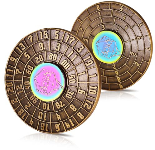 DND würfelspinner,DND dice würfel Set,dice 7 in 1 Spinner,Dungeons and Dragons würfel Roulette Unique Dice Spinner Metal dice d20 würfel,D&D Geschenke, Rollenspiel Brettspiel Zubehör(red)