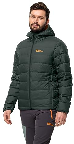 Jack Wolfskin Herren Ather Down Hoody M Rds, Midnight Sky/Dark Navy, L EU