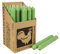 Kerzenfarm Harm Kerzen, 25 Stück Stabkerzen in Displaybox, 180mm x 22mm, Tropffrei, (jadegrün 51)