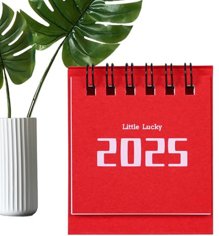 Schreibtischkalender 2024-2025 - Monatlicher Desktop-Kalender, 2024 bis Dezember 2025 | Akademischer Planer zum Umkippen beschreibbar, klarer Druck, Planung der Heimschule für