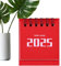 Schreibtischkalender 2024-2025 - Monatlicher Desktop-Kalender, 2024 bis Dezember 2025 | Akademischer Planer zum Umkippen beschreibbar, klarer Druck, Planung der Heimschule für