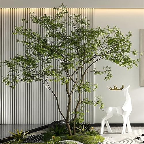 erkebspm Arbre Artificiel Faux Arbre Fausses Plantes Arbre Artificiel Faux Cloche Japonaise Plante de Cheval Plante en Pot pour Salon Intérieur Bureau Mariage H 1,5 M/4,9 Pieds