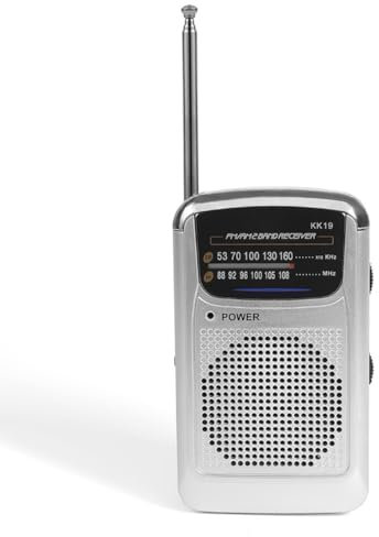 Hasaller Radios pequeñas que funcionan con pilas, radio de bolsillo portátil AM FM, radios de batería, sintonización digital, ra-dio, vintage, bolsillo, Ra-dio, radio de doble banda para viajes