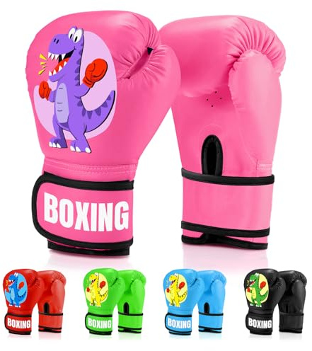Kids Boxing Gloves for Boys & Girls, Youth Boxing Training Gloves for Kids Age 3 to 9 Years, 4OZ Training Sparring Gloves for Punching Bag Kickboxing Muay Thai MMA Training