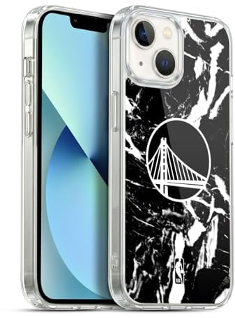 Head Case Designs Offizielle NBA Schwarzer Marmor Golden State Warriors Gel Handyhülle Hülle [Militärischer Schutzgrad] Kompatibel mit Apple iPhone 13
