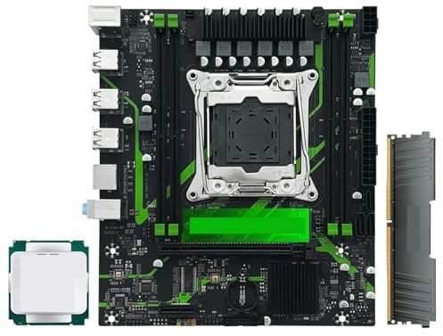 Compatibile con MACHINIST X99 PR9-H Combo, E5 2650 | Il kit include scheda LGA2011-3, Xeon E5 2650 V4, DDR4 da 16 GB, NVMe M.2 e SATA.(Motherboard+CPU+RAM)