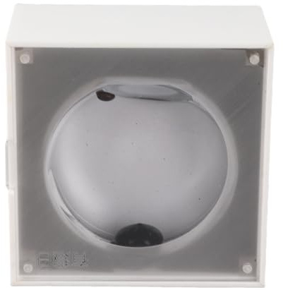 Tanzender Ferrofluid-Lautsprecher, Einzigartiges Design, Ferrofluid-Visualizer-Lautsprecher, Multifunktionaler Einsatz für Home-Office-Partys, Kunststoff, 11,4 X 11,4 X 9, cm (White)
