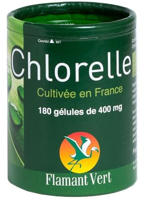 Flamant Vert Chlorelle 180 Gélules de 400 mg