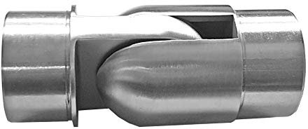 BASIT Gelenkverbinder Edelstahl für Handlauf & Geländer I Edelstahl Rohrverbinder Kippgelenk für Edelstahlrohr 42,4mm I Edelstahl Geländer Zubehör WI10V