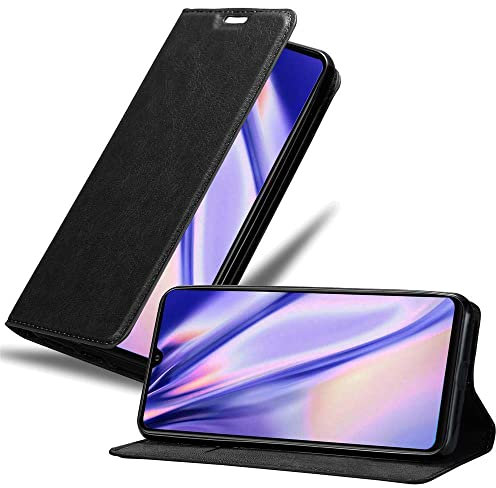 Cadorabo Hülle kompatibel mit Huawei P30 PRO aus Premium Kunst Leder Flip Klappbare Stoßfeste Magnetische [Standfunktion] [Kartenfächern] Cover Hülle für Huawei P30 PRO Tasche in Schwarz
