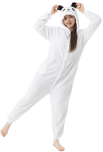Katara 1744 (30+ Designs) Eisbären-Kostüm Polar, Unisex Onesie/Pyjama-Qualität für Erwachsene