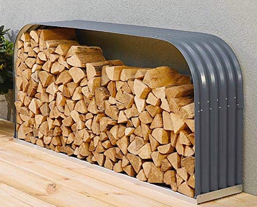Vitavia Kaminholzregal Ardor 401, flach, Granit Kaminholzunterstand Bausatz Zincalume®