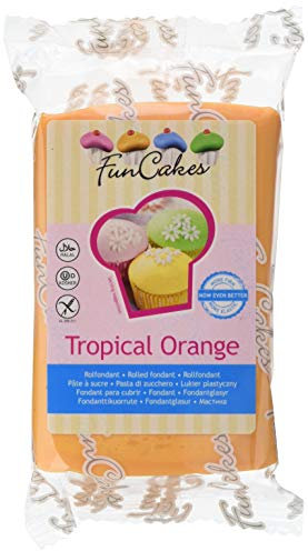 FunCakes Fondant -Tropical orange (1 x 250 g)