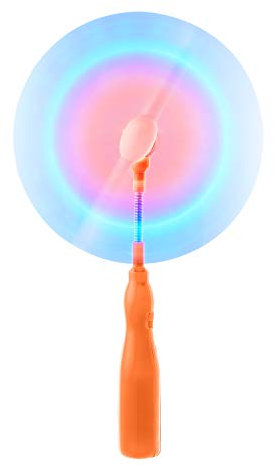 Ultra 1 Orange Baguette Tournante LED Ventilateur Pivotant LED Moulin a Vent Jouet Cool Filateur à Moulin Vent avec Rotation Lumière Moulin pour Enfants Gadget Lumineux LED