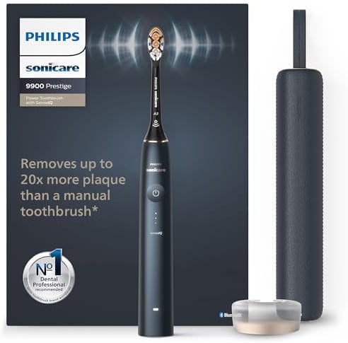 Philips Sonicare Power 9900 Prestige mit SenseIQ Elektrische Zahnbürste, 50 g