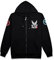 Mass Effect N7 Kapuzenjacke Herren Mit Reißverschluss,Herbst und Winter Plus Fleecejacke Herren Zipper Hoody Pullover Schwarz