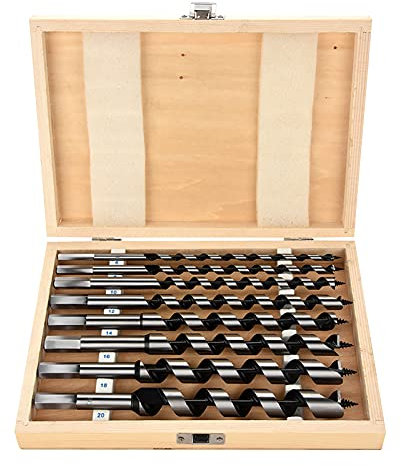 Professional Bohrer-Set 8 pcs, Metallbohrer Set 6-20 mm Line Holzspiralbohrer Set(für Holz, Zubehör Bohrschrauber)