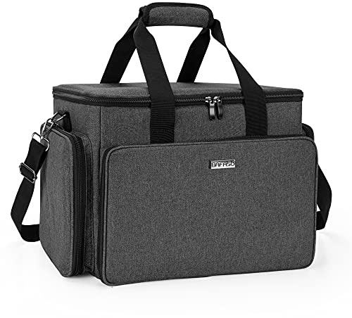 BAFASO Kosmetiktasche Groß, Kosmetik Organizer für Make Up Set | Kosmetik Organizer Tasche für Reise, Make-up Tasche für Damen, Mädchen, Maskenbildner, OHNE ZUBEHÖR, Schwarz