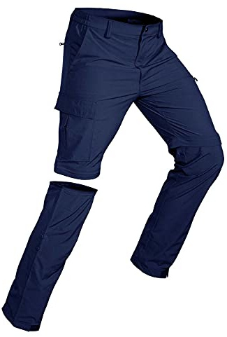Wespornow Wanderhose Herren Zip-Off: 3 in 1 Atmungsaktiv für Trekking | Abnehmbar Outdoor Funktionshose, Schnelltrocknend, 4-Wege-Stretch, 5 Taschen, Cargo Style-Ideal für Wandern, Reisen & Sommer