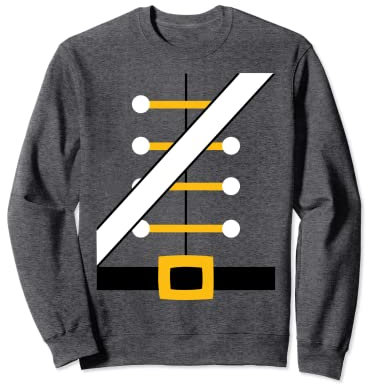 Nutcracker Costume Toy Soldier Easy Dress Up Uniform Sweatshirt