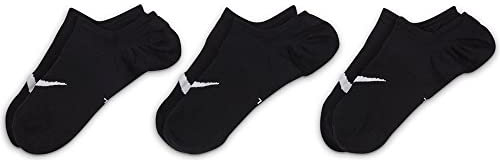 Nike SX5277-011 U NK EVERYDAY PLUS LTWT FOOTIE Socks Women's Black/White M
