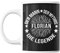 Tasse Vorname Florian | Florian der Mann der Mythos die Legende | Kaffeetasse mit Spruch lustig Fun Tasse Geschenkideen fürs Büro zum Geburtstag Jubiläum Mug Bürotasse