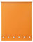 Square Eyelet Windows Roller Blinds Polyester Fabric, Easy Fit Trimmable, Blind with Metal Tube and Child Safe Fittings (Width 60cm x Length 165cm, Ochre Pantone# 15-0960TPC)