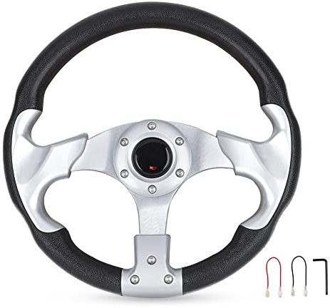 BYNYXI Rennlenkrad Auto, 12.6 Zoll 320mm Sport Racing Lenkrad mit 6 Schrauben Universal Auto Motorsport Lenkrad für Rally Drift Race Sportlenkrad Deep Dish Aluminiumlegierung Drifting Lenkrad