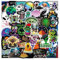 HNTR® Alien Stickers | 50 Extraterrestrial UFO & Space-Themed Decals | Sci-Fi Vinyl Stickers for Laptops, Water Bottles, Skateboards & Journals | Fun Alien Aesthetic Pack