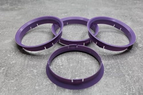 Zentrierringe Distanzringe 74,1 mm x 72,6 mm lila für Alufelgen