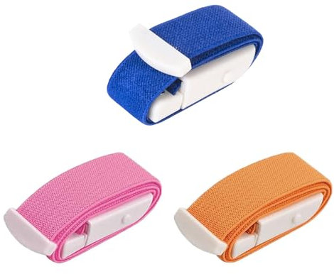 MFUOE 3 Pieces Tourniquet with Buckle Emergency Tourniquets Elastic Adjustable Quick and Slow Release Home Outdoor Emergency Care