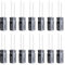 ALLECIN Kondensatoren 10μF 63V Elkos Kondensator 10uF 63Volt Aluminium Elektrolytkondensator 5x11MM Electrolytic Capacitors 10 uF MFD 105°C (Packung mit 15 Stück)