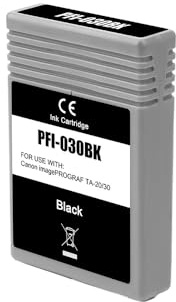 PRIMA4 - 3489C001 PFI030BK 55ml Schwarz Patrone kompatibel mit Plotter Canon TA-20, TA-30, MFP L 24 und