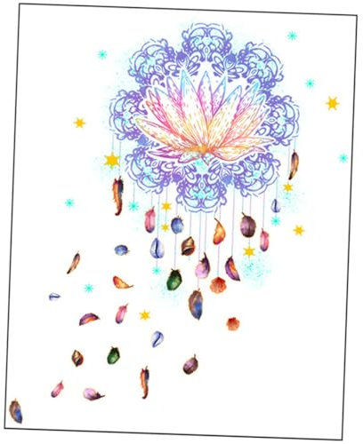 IMIKEYA 1 Satz Mandala-wandaufkleber Mandala-aufkleber -kunstwandgemälde Hausverzierung Abziehbilder Für Zu Hause Aquarell-mandala-poster Wandtattoo Abziehen Aufkleben Fenster Pvc
