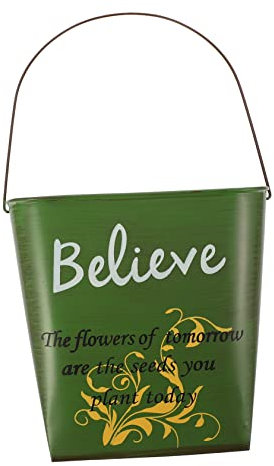 Milisten Lot De 2 Pots De Fleurs Muraux Peu Encombrants Ornements De Guidon Pots De Fleurs Suspendus en Fer Décoration Murale