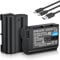 ENEGON EN-EL15C Type-C Charging Port Battery(2 * 2100 mAh) with Charging Cable for Nikon Z8, Z5, Z6, Z6 II/III, Z7; D850, D7500, D7100, D750, D7000, D7200, D610, D880, D810, D800, D600 Cameras