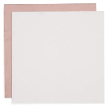 Jollein Musselin Tuch Baby - Wild Rose/Ivory - 4er Pack - 70x70cm - 100% Baumwolle - Oeko-TEX Zertifiziert - Spucktuch Baby - Altrosa/Elfenbeinfarben