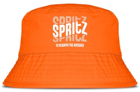 Prozente Momente Spritz is alwasys The Answer - Fischerhut | Anglerhut | Sonnenhut | Sommer | Malle | lustige Sprüche | OneSize | Malle | Urlaub | Orange