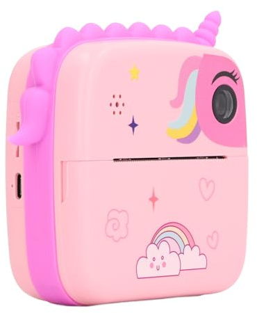 Kinder Digitalkamera Lovely Sofortbildkamera Selfie Kamera Spielzeug Videokamera Kinder Camcorder 3 4 5 6 7 8 Jahre alt Mädchen Junge (Rosa)