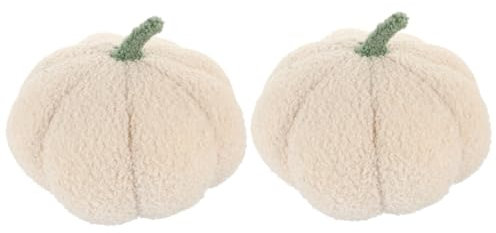 TOPBATHY 2st Kürbis Kissen Halloween-Kissen Süßes Kürbis Weiches Deko Gefüllte Fallen Plüsch Zurück Samt