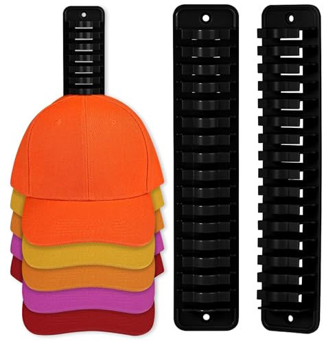 JGGDDU Selbstklebende Hut-Organizer Huthaken, Cap Halterung Wand, Hut-Halter Hutständer Haken, Kappenhaken für die Wandmontage Hutaufbewahrung Huthalter Für Baseball Kappe, 2 Stück