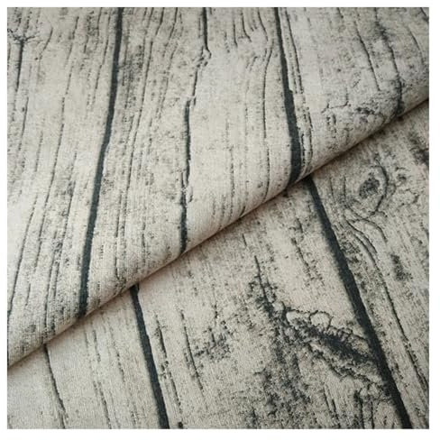 JMORCO Leinenstoff Bedruckter Holz-Baumwoll-Leinen-Stoff for Selbermachen, Quilten, Nähen, Sofa, Vorhang, Tischdecken, Möbelbezugsmaterial, Baumrinden-Serie(50cmx100cm)