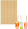 COSORO 100pcs Brown Kraft Paper Drinking Straws, Eco-friendly Material, 19.7cm, Perfect for Parties and Gatherings